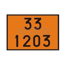 Placa Número ONU 33 1203
